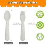 Muulaii 12-Piece Kids Utensil Set - BPA Free
