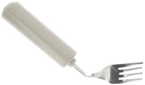 Right-Handed Ergonomic Angled Fork for Easy Eating