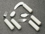 Right-Handed Ergonomic Angled Fork for Easy Eating