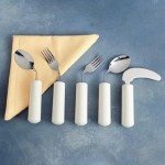Right-Handed Ergonomic Angled Fork for Easy Eating