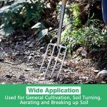 Berry&Bird Ergonomic Stainless Steel Digging Fork