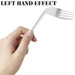 Beavorty Ergonomic Left-Handed Fork for Easy Grasp