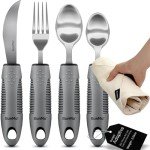 BUNMO Adaptive Utensils for Easy Eating - 4 Piece Set