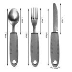 Easy Grip Utensils Set for Seniors and Disabled