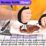 One-Handed Weighted Rocker Knife for Arthritis Relief