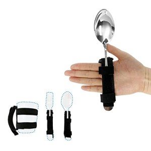 Adaptive Hand Strap Utensil Holders for Easy Eating