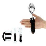Adaptive Hand Strap Utensil Holders for Easy Eating
