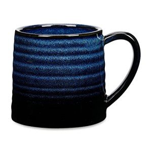 Otevymu 18 Oz Starry Blue Ceramic Mug