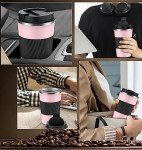 Insulated Travel Coffee Mug - 12oz Stainless Steel