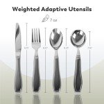BUNMO Weighted Utensils for Arthritis & Tremors