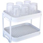 Zosenley 2-Tier Drying Rack for Cups & Mugs