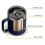 Stainless Steel Insulated Coffee Mug - 12oz Navy