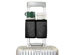 Riemot Travel Cup Holder for Suitcase - Black