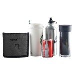 Riemot Travel Cup Holder for Suitcase - Black