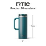 RTIC 20oz Insulated Travel Mug for Hot & Cold Drinks