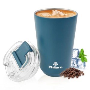 PHILORN 12 Oz Insulated Travel Coffee Mug