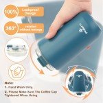 PHILORN 12 Oz Insulated Travel Coffee Mug