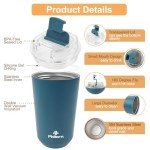 PHILORN 12 Oz Insulated Travel Coffee Mug