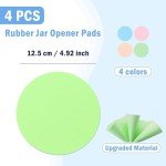 4-Pack Rubber Jar Opener Set for Easy Grip