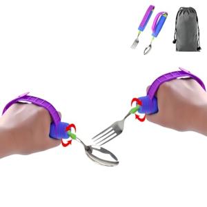 Adaptive Eating Utensils Set for Hand Tremors