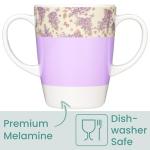 Rosa Lifestyle Lightweight Two-Handled Melamine Mug