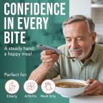 BUNMO Adaptive Utensils for Easy Eating - 4 Piece Set