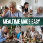 BUNMO Adaptive Utensils for Easy Eating - 4 Piece Set