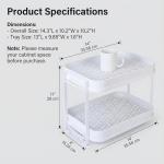 Zosenley 2-Tier Drying Rack for Cups & Mugs