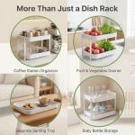 Zosenley 2-Tier Drying Rack for Cups & Mugs
