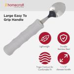 Ergonomic Foam-Handled Soup Spoon for Easy Grip