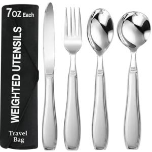 Weighted Utensils Set for Hand Tremors & Arthritis