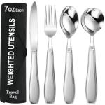 Weighted Utensils Set for Hand Tremors & Arthritis