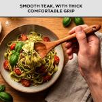 Zulay Kitchen 6-Piece Heat-Resistant Wooden Spoon Set