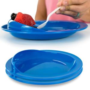 Vive Non-Skid Scoop Plates for Easy Eating