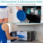 Vive Non-Skid Scoop Plates for Easy Eating