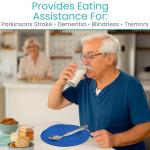 Vive Non-Skid Scoop Plates for Easy Eating