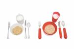 Adaptive Red Dinnerware Set for Seniors and Caregivers