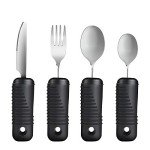 Easy-Grip Adaptive Utensils for Seniors - 4 Piece Set