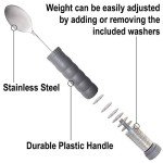 Adjustable Weighted Utensil Set for Easy Eating