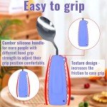 Adaptive Angled Spoon and Fork Set for Tremors
