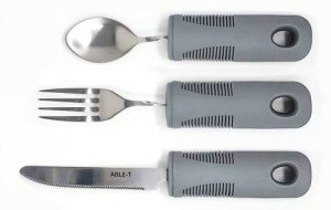 ABLE-T Flexible Cutlery Set: Fork, Knife, Spoon