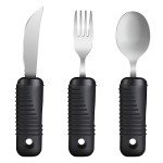 Adaptive Easy Grip Utensils for Adults - 3 Piece Set