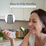 BUNMO Adaptive Utensils for Easy Eating - 4 Piece Set
