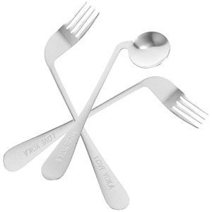 LALAFINA Left-Handed Adaptive Utensils Set