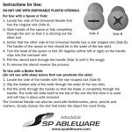 Ableware Universal Built-Up Handles - 4 Pack