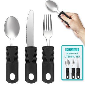 Adaptive Utensils Set for Hand Tremors 3pcs