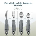 BUNMO Adaptive Utensils for Easy Eating - 4 Piece Set