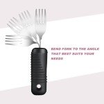 Easy-Grip Adaptive Utensils for Seniors - 4 Piece Set