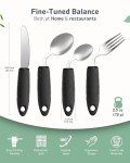 Adaptive 4-Piece Utensils Set for Tremors