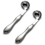 Adaptive Utensils for Seniors – 2 Curved Spoons